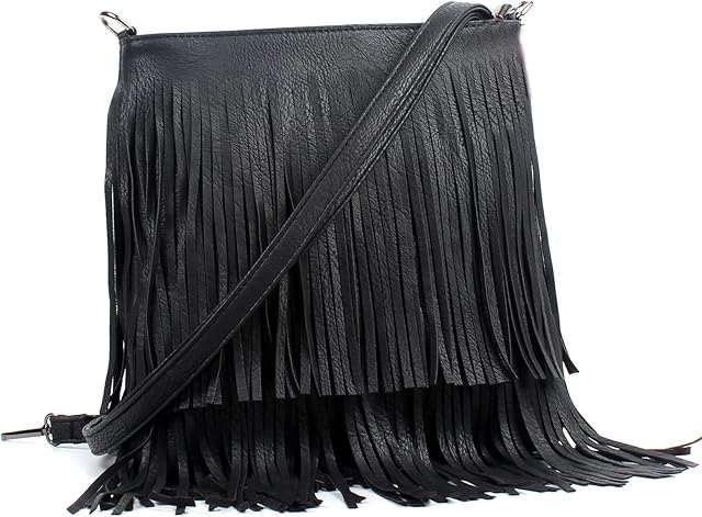 Aossta Crossbody Bag For Women Fringe Tassel Hobos Shoulder Bags Ladies Casual Handbags