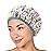Reusable Shower & Bath Cap & Lined, Oversized Waterproof Shower Caps Large Designed for all Hair Lengths with PEVA Lining & Elastic Band Stretch Hem Hair Hat - Fashionista Living Color