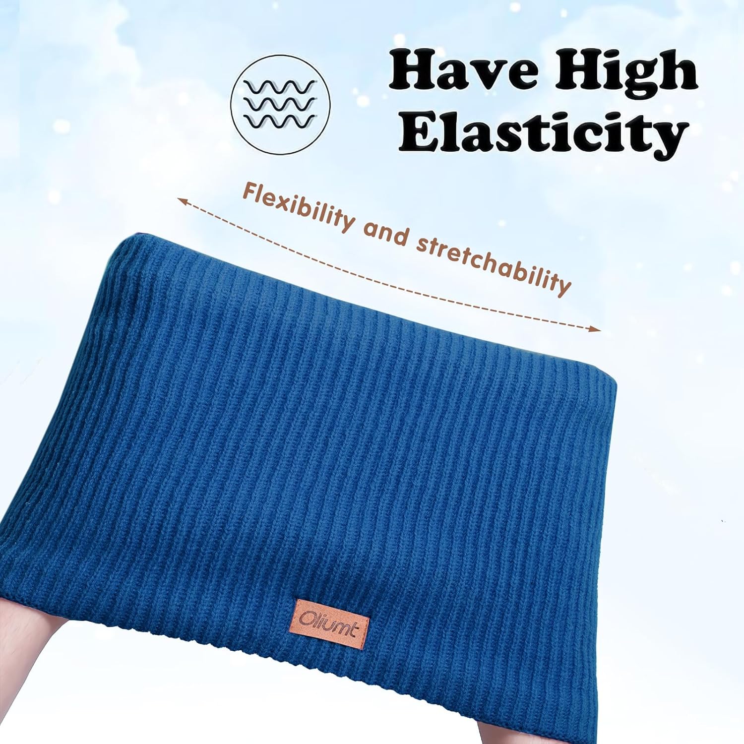 Kids Neck Warmer Winter Neck Gaiters Knitted Infinity Scarf for Boys Girls Fleece Lined Ski Mask for Cold Weather - Image 4