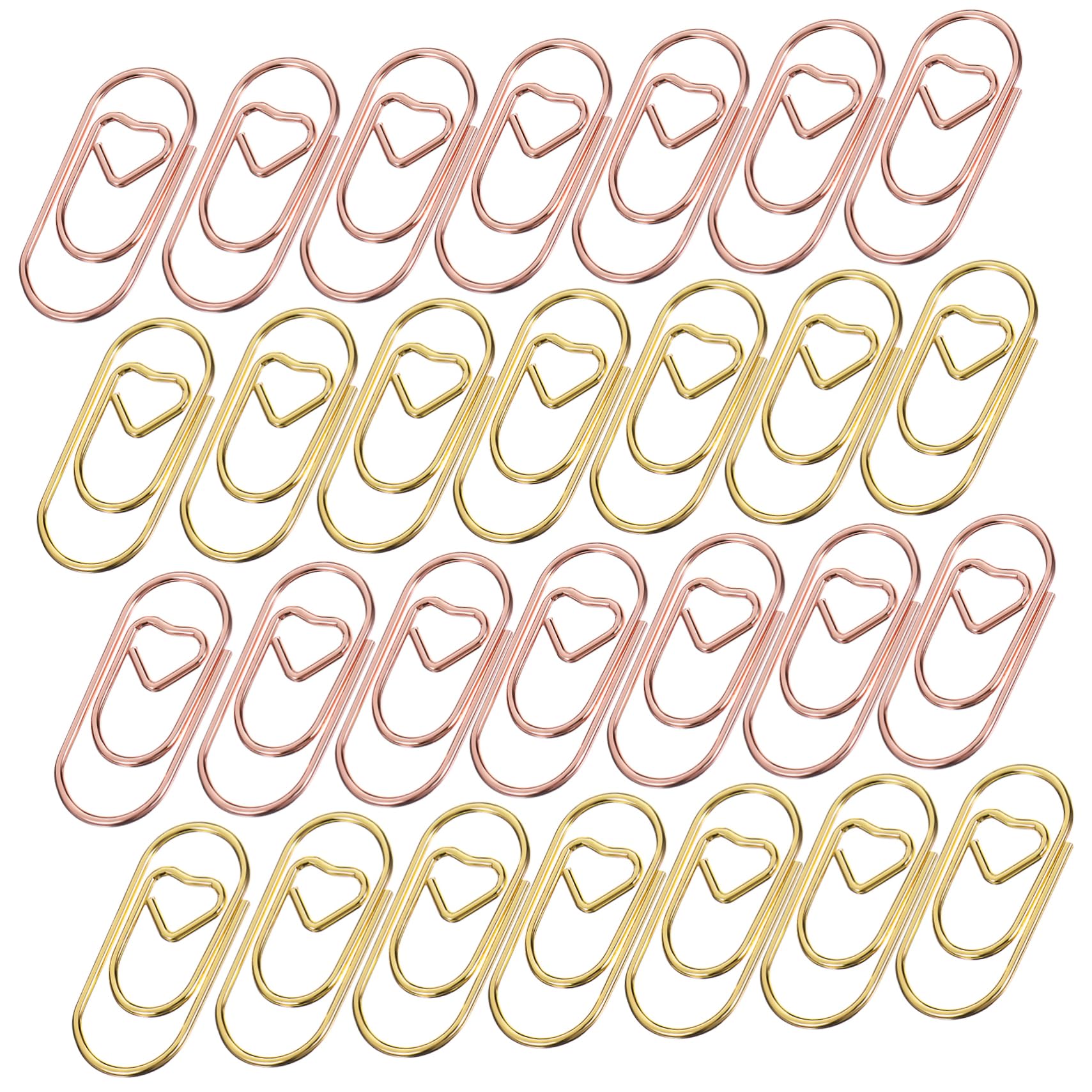 STOBOK 800stücke Herzförmige Büroklammern Love Paper Clips Für Notizen Lesezeichen Und Scrapbooking Dekorative Clips Und Roségold Für Büro Und Schule