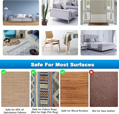 Miniatura 5 de Protector de muebles para gatos, protector de esquina de sofá para gatos, disuasorio de arañazos para muebles, protectores de muebles de arañazos de