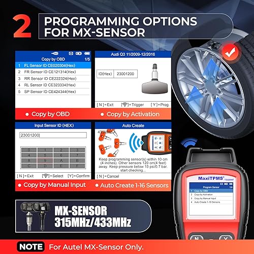 Miniatura 3 de Autel MaxiTPMS TS508WF 2025, herramienta de programación TPMS actualización de TS508 TS501 Pro TS408S, herramienta de activación de todos los