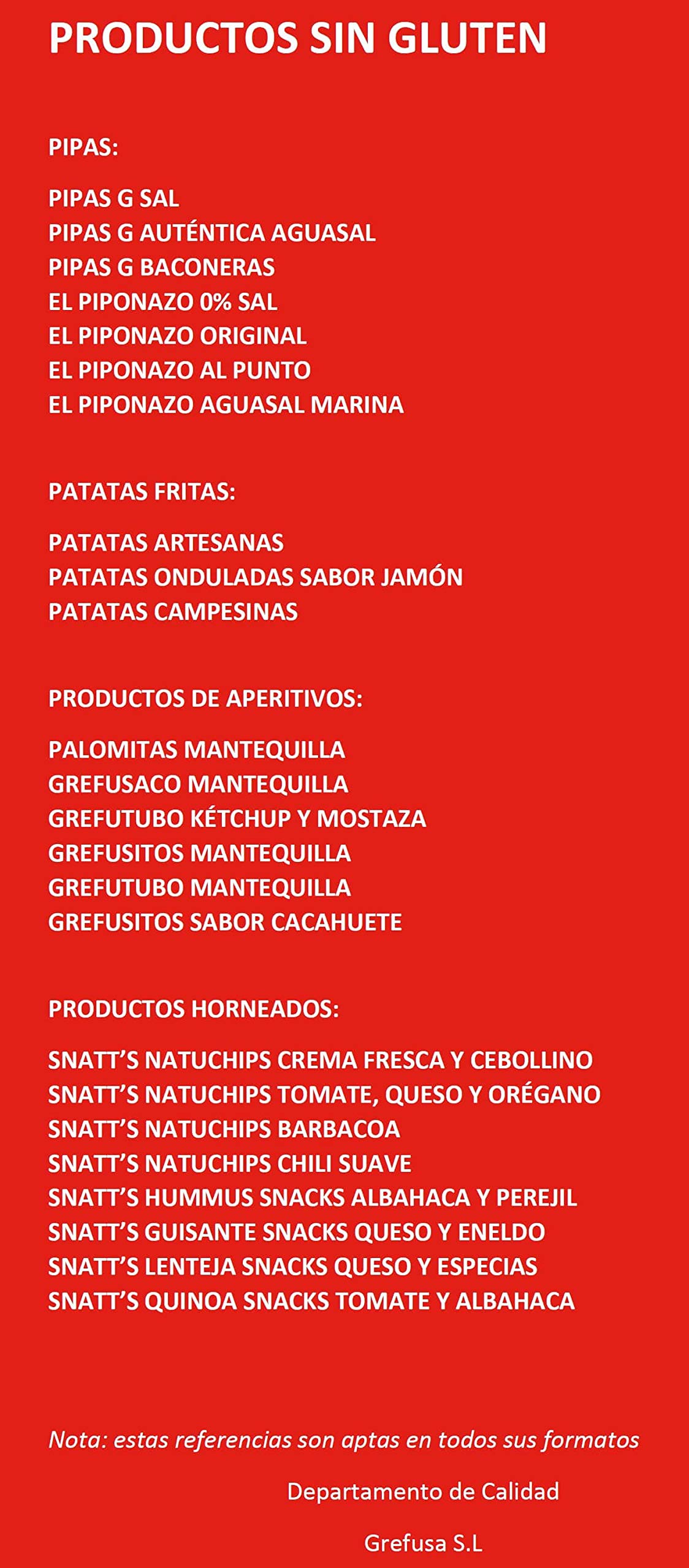 Pipas G Tijuana GREFUSA Bolsa [Pack 14 x 110 g]