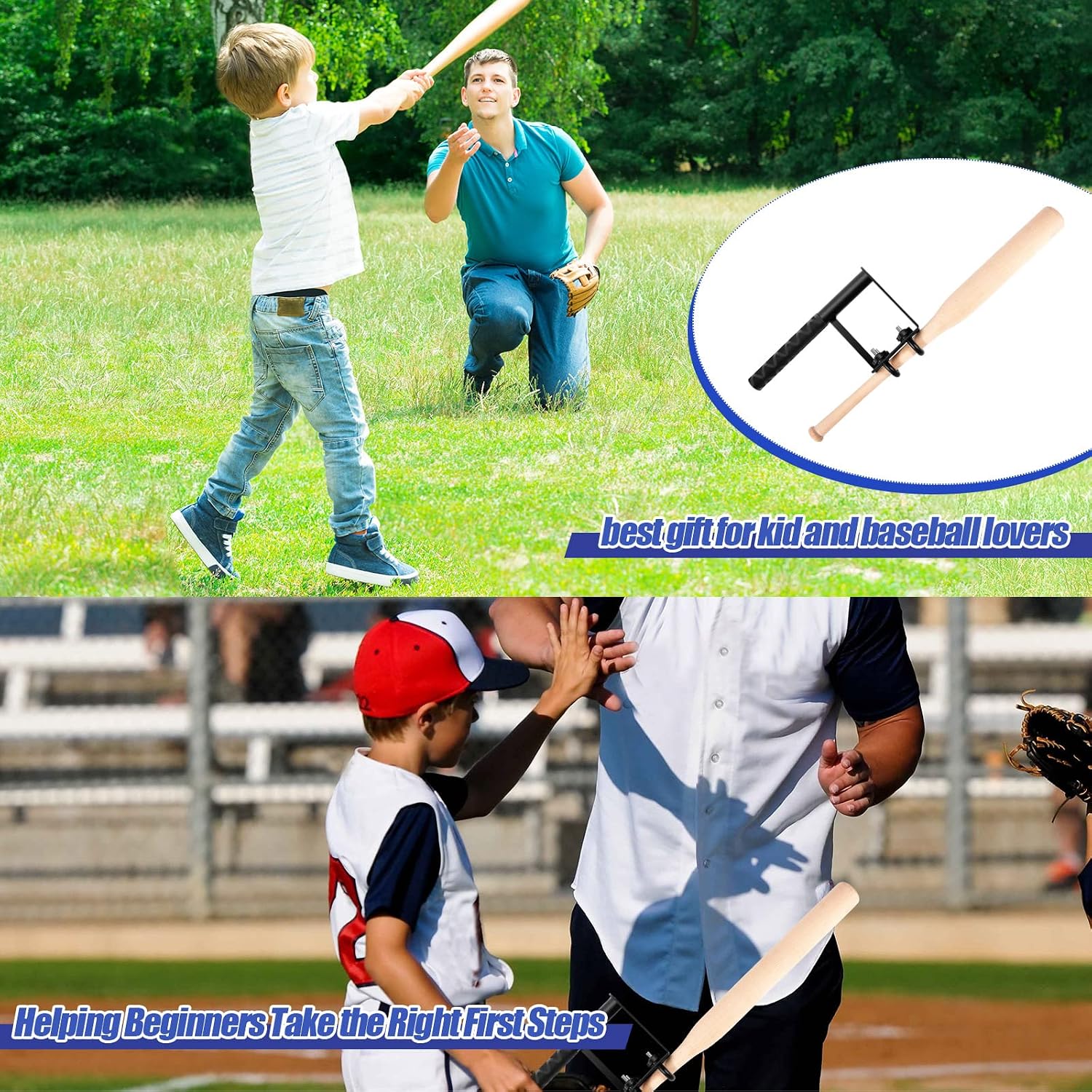 Meooeck Baseball Swing Trainer Softball Batting Hitting Training Aid Tool Metal Baseball Batting Practice Trainer for Baseball Players Barrel Control Training Device Accessories, Black