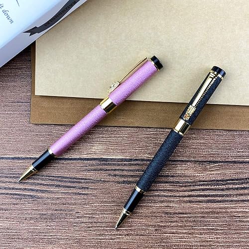 Miniatura 3 de Ancolo Bolígrafos personalizados, bolígrafo de punta media, grabado con tu logotipo o mensaje con nombre, número de teléfono, cuerpo de metal, tinta