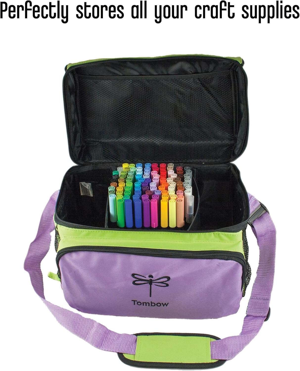 Tombow Storage Tote Bag for Dual Brush Pens, Arts and Crafts Supplies