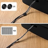 Vista 6 de Cable Management Box - Large Cord Organizer Box to Hide Power Strip & Under Desk, TV Computer Wires Cable Organizer Box with Baby Proofs, Desk Cord