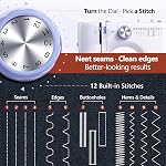 Portable Tabletop Beginner Mini Sewing Machine for Home Use, Compact & Easy-to-Use Sewing Machine for Quick Repairs, DIY Crafts & Alterations, Giftable Sewing Machine for Beginners, Kids & Adults