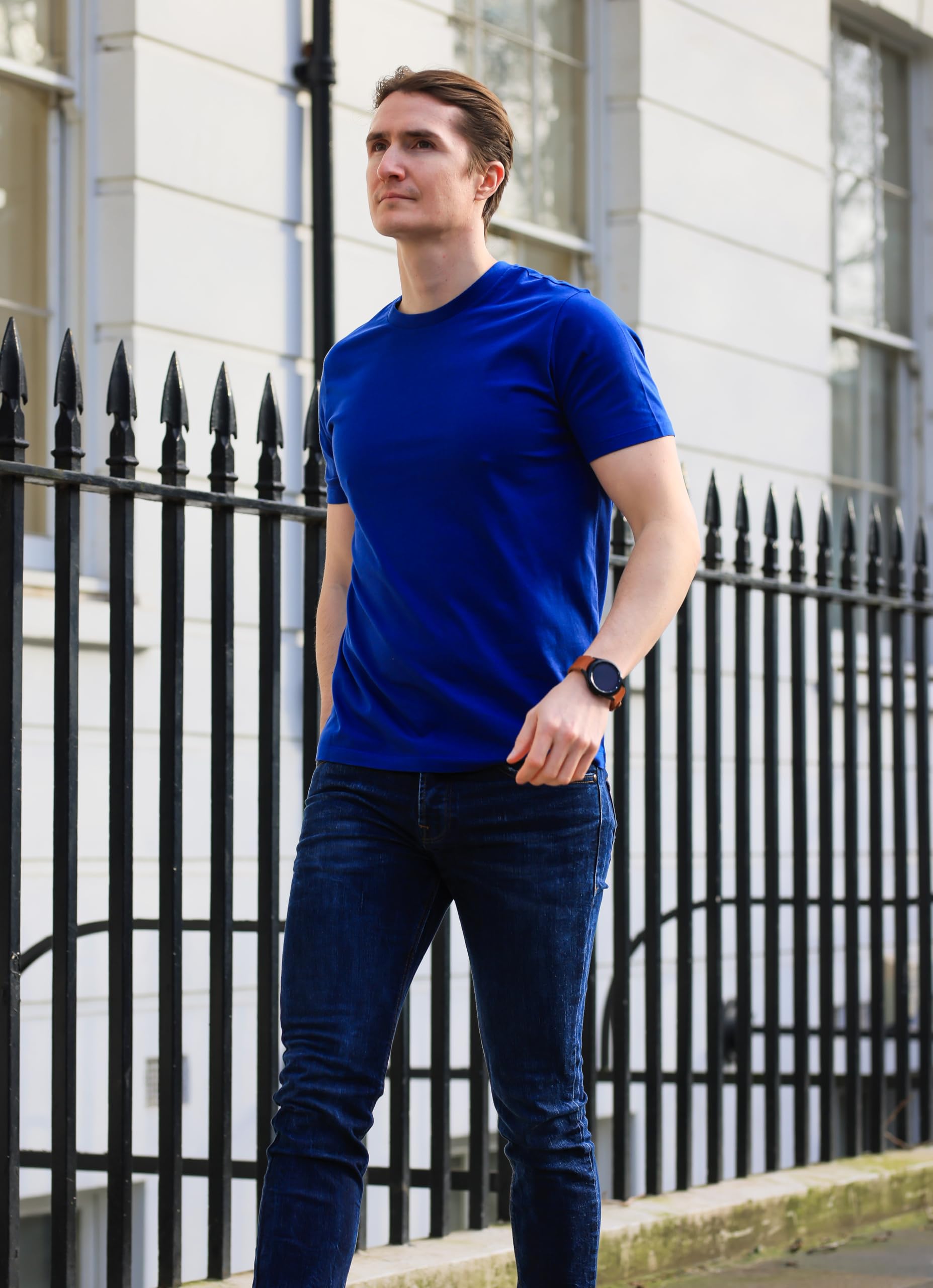SoftSpun Pack 6 Camisetas Hombre Algodón 100% | Camiseta Básica Cuello Redondo | Camisetas Confort para Uso Diario