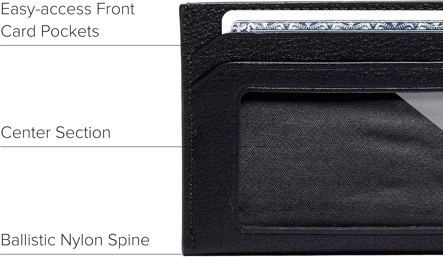 TUMI - Delta Slim Card Case - Men's Leather Wallet for Everyday & Travel - Black