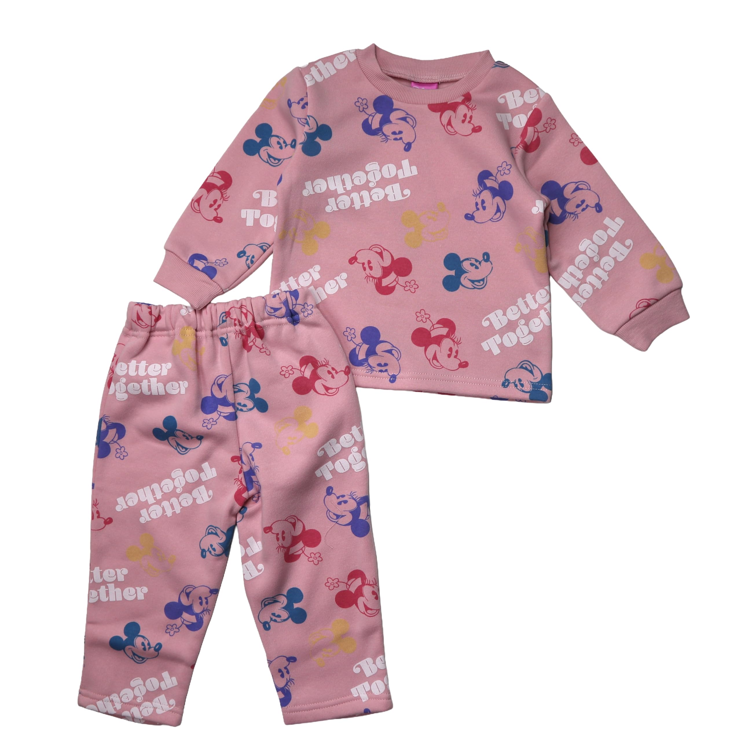 Sweatshirt (Takihiyo) Disney's Mickey Minnie Pooh Olaf Trainer + Pants Set, Fleece Pile, Pajamas, Children's Clothing, Boys & Girls, Unisex Kids