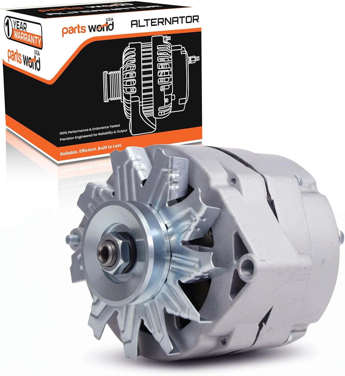 PowerForge™ Alternator Replacement for GMC, Jeep & Case Light Trucks | Delco 10SI 7127-3N | 63A 12V 3-Wire (1973–1989) | Replaces ADR0151, 20039, 40012003, 10495382, JR775004