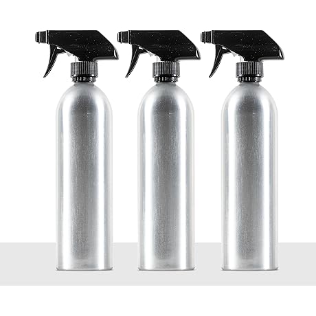 Aluminum Metal Spray Bottles Set