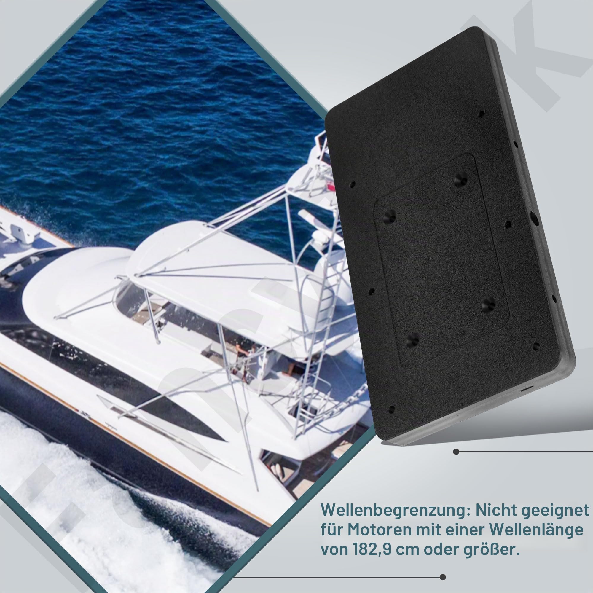 Für Minn Kota 1854021 MKA-21 Schnellspann-Halterung – kompatibel mit Ulterra, Terrova, PowerDrive V2, Deckhand 40, Riptide ST/SP – Schwarz, Trolling Motor Montagehalterung