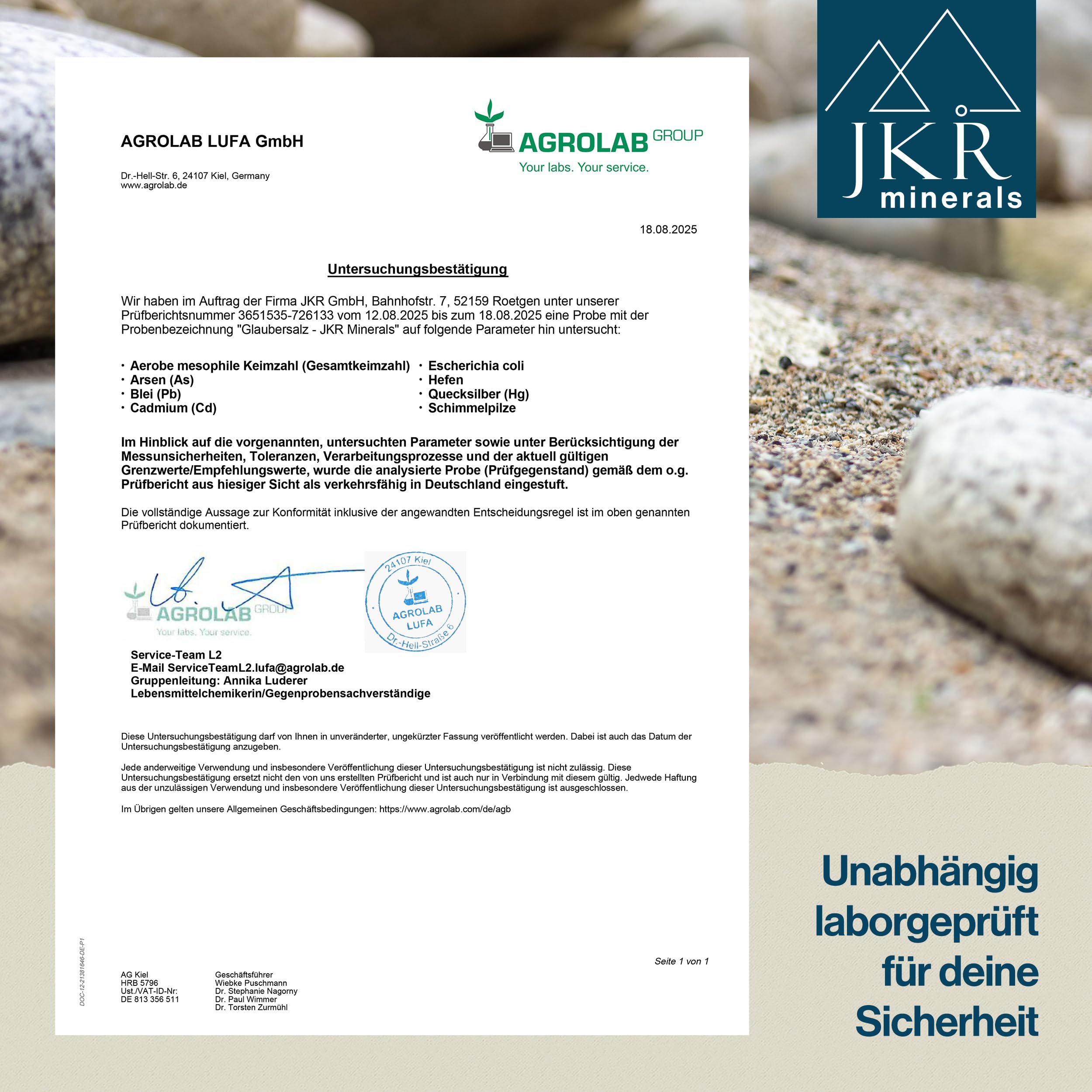 JKR Minerals Sal de Glauber 900g, sal de Glauber de calidad alimentaria, sulfato de sodio grado alimenticio, Na₂SO₄ en bolsa neutra en CO₂ y resellable