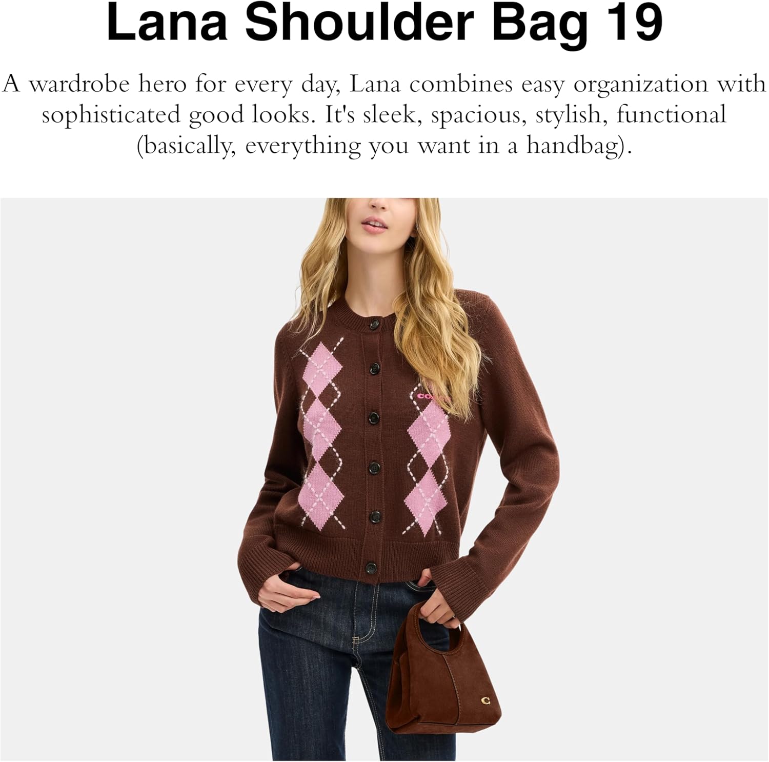 COACH womens Lana Shoulder Bag 19 - Image 3