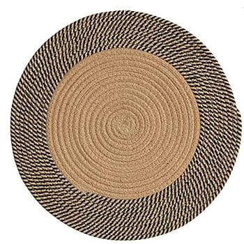 Amazon｜[YXSNG] フリンジ付きラグ 丸 カーペット 丸型 洗える