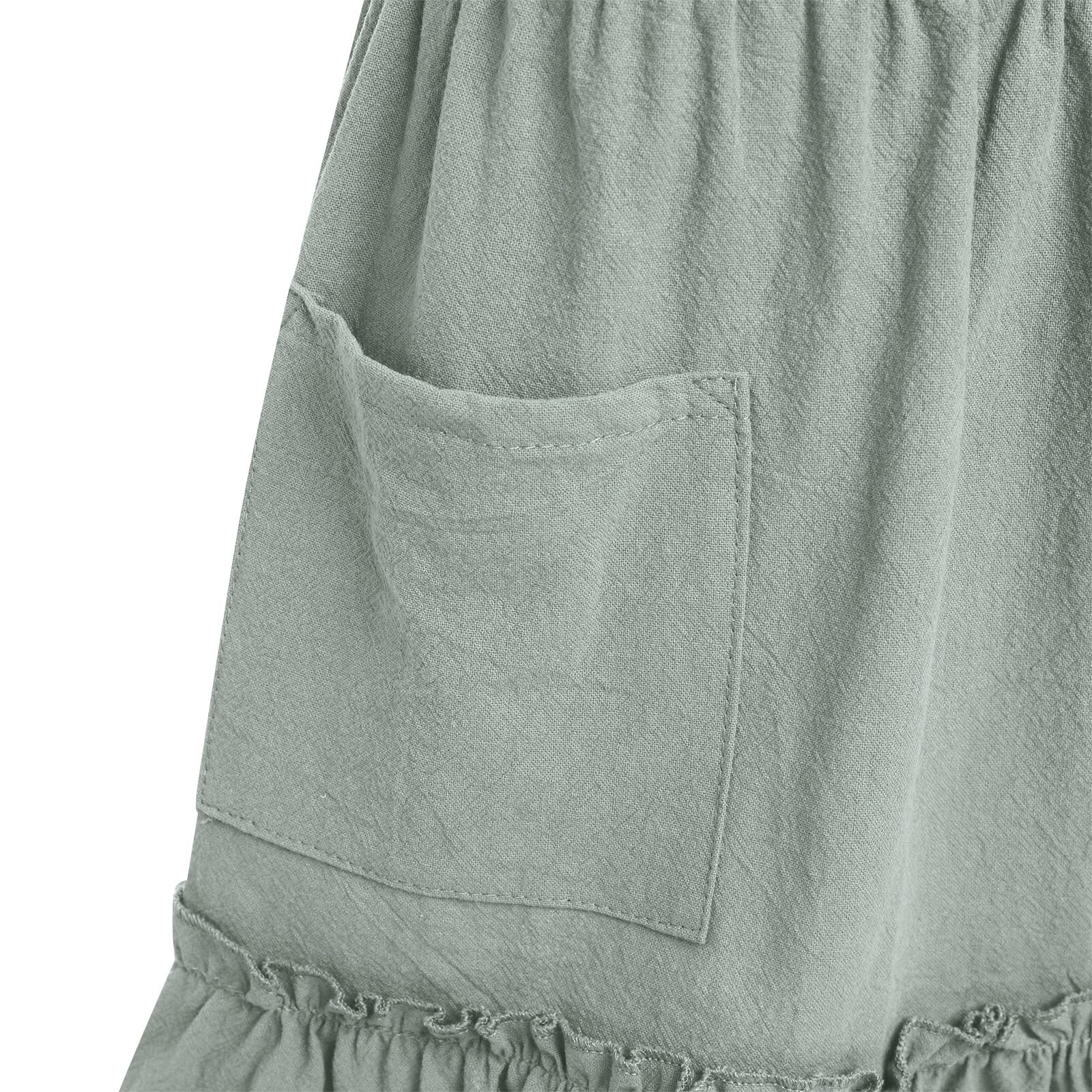 ODIZLI Delantal con volantes para mujer, de algodón, espalda cruzada, vintage, con volantes, para jardín, cocina