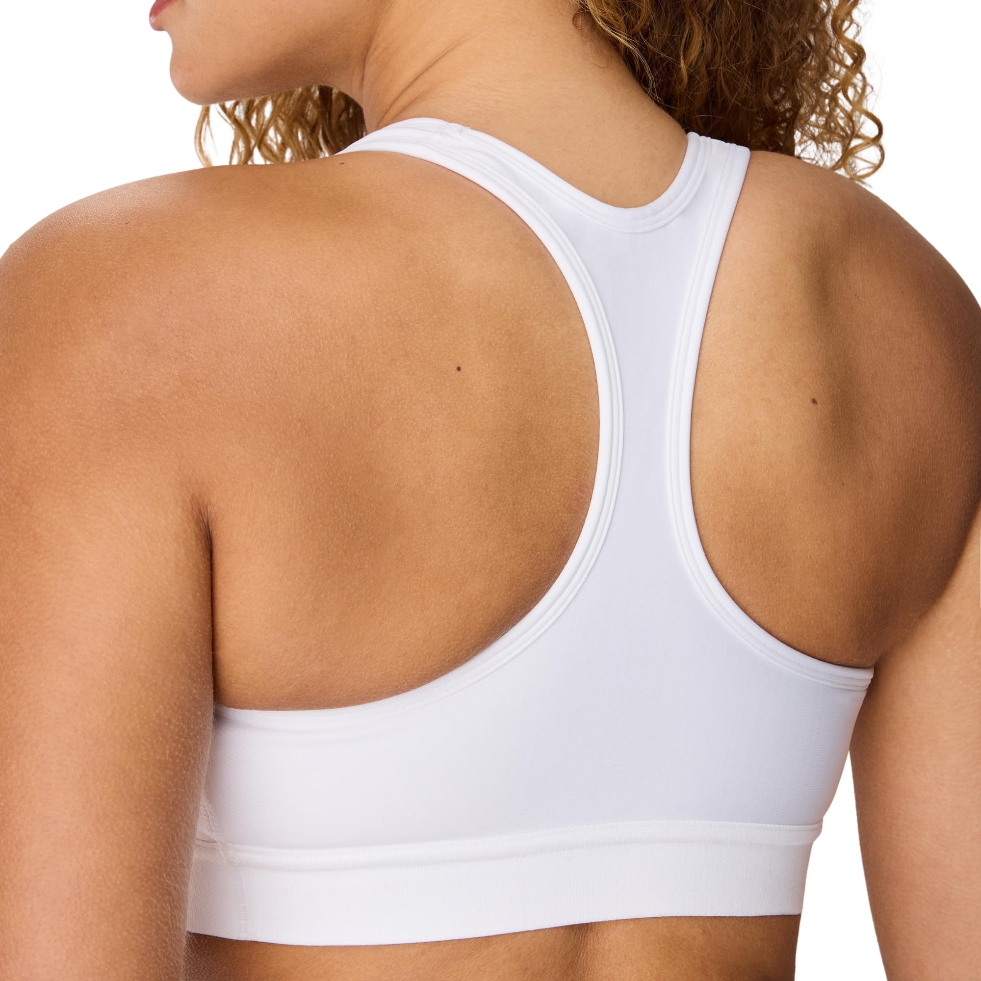 Hanes Wireless Racerback Moisture-Wicking Stretch Sports Bra with Compression Support, 1 Or 2 Pack Soutien-Gorge de Sport Femme (Lot de 1)