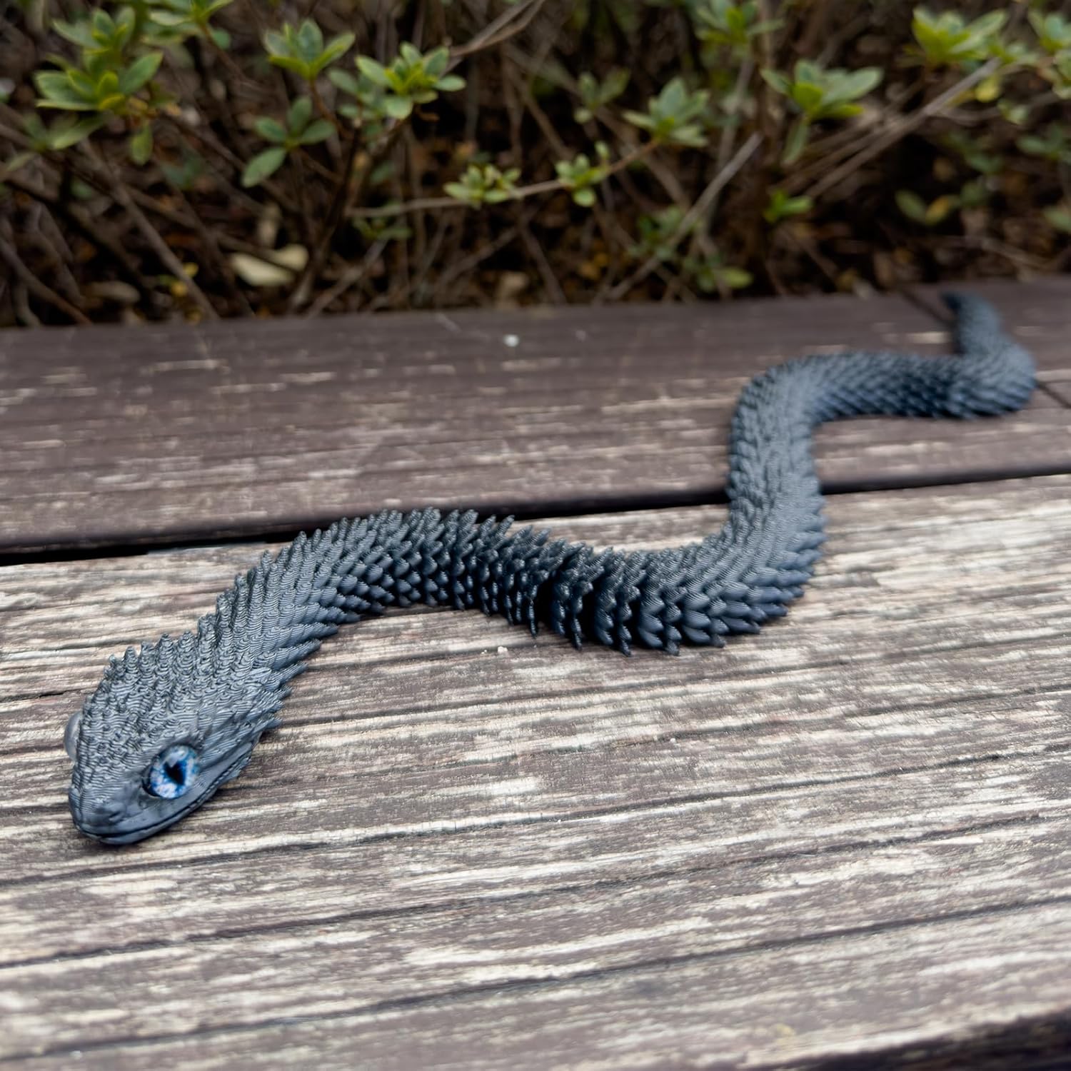 3D Printed Snake, Articulated Flexible 3D Printed Animals Fidget Toy, Realistic Slithering Design,Fidget Toys Gifts for Halloween