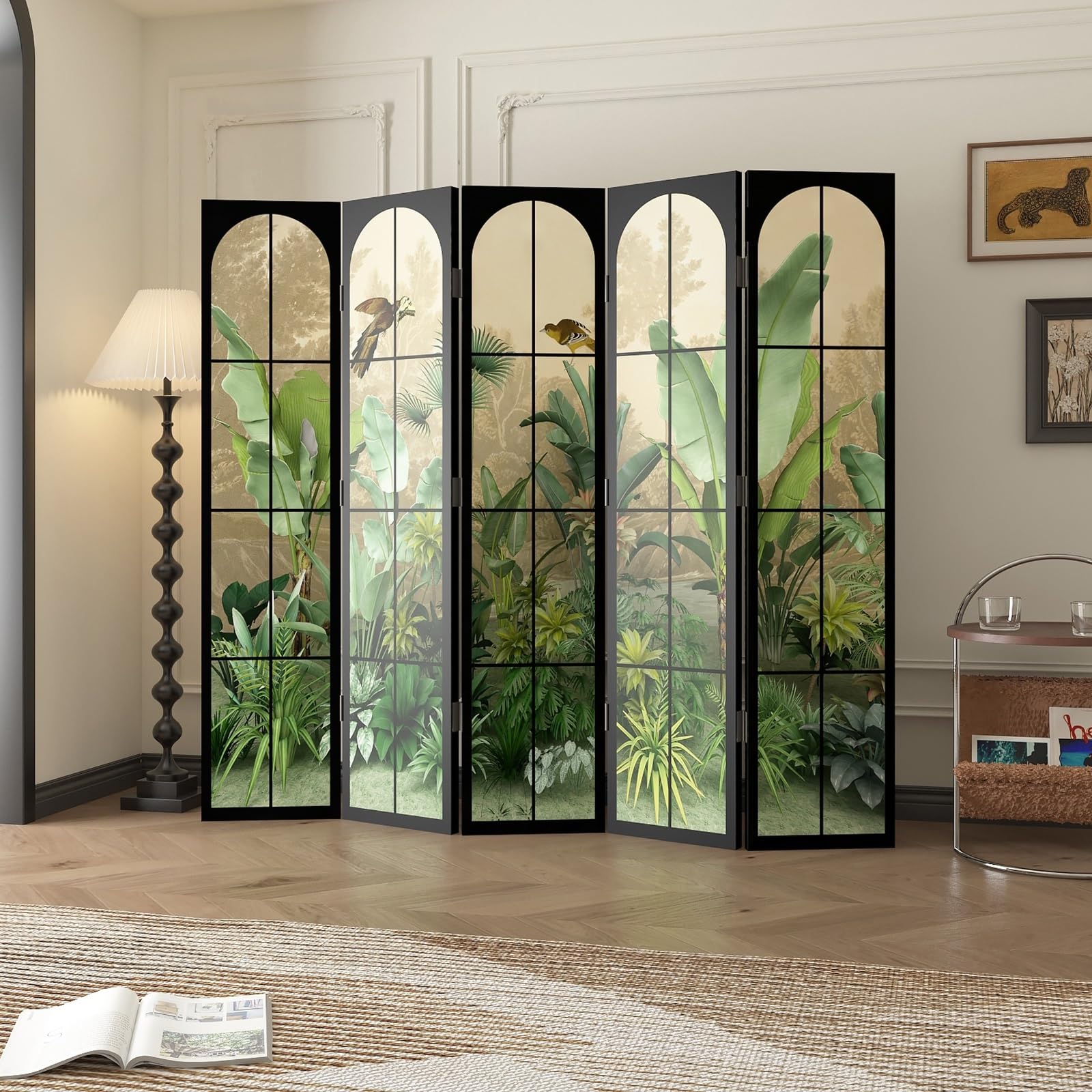 Divisori per Ambienti, Pannelli Divisori per la Privacy Indipendenti, Paravento da Interno e Portatili per Ufficio, Camera da Letto, Arredamento per la Casa(Large)