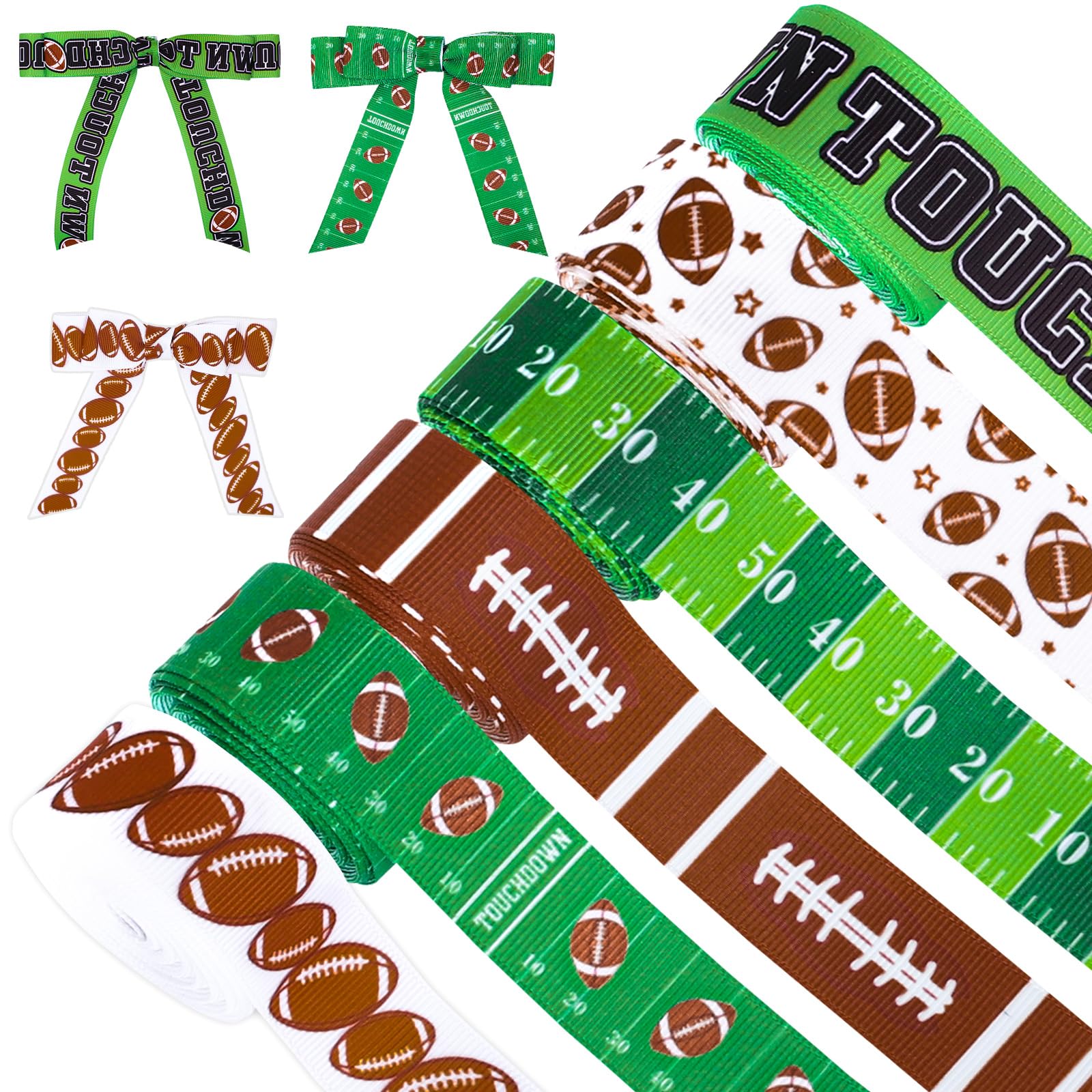 Ruban de football pour décoration de fête d'anniversaire et cadeaux
