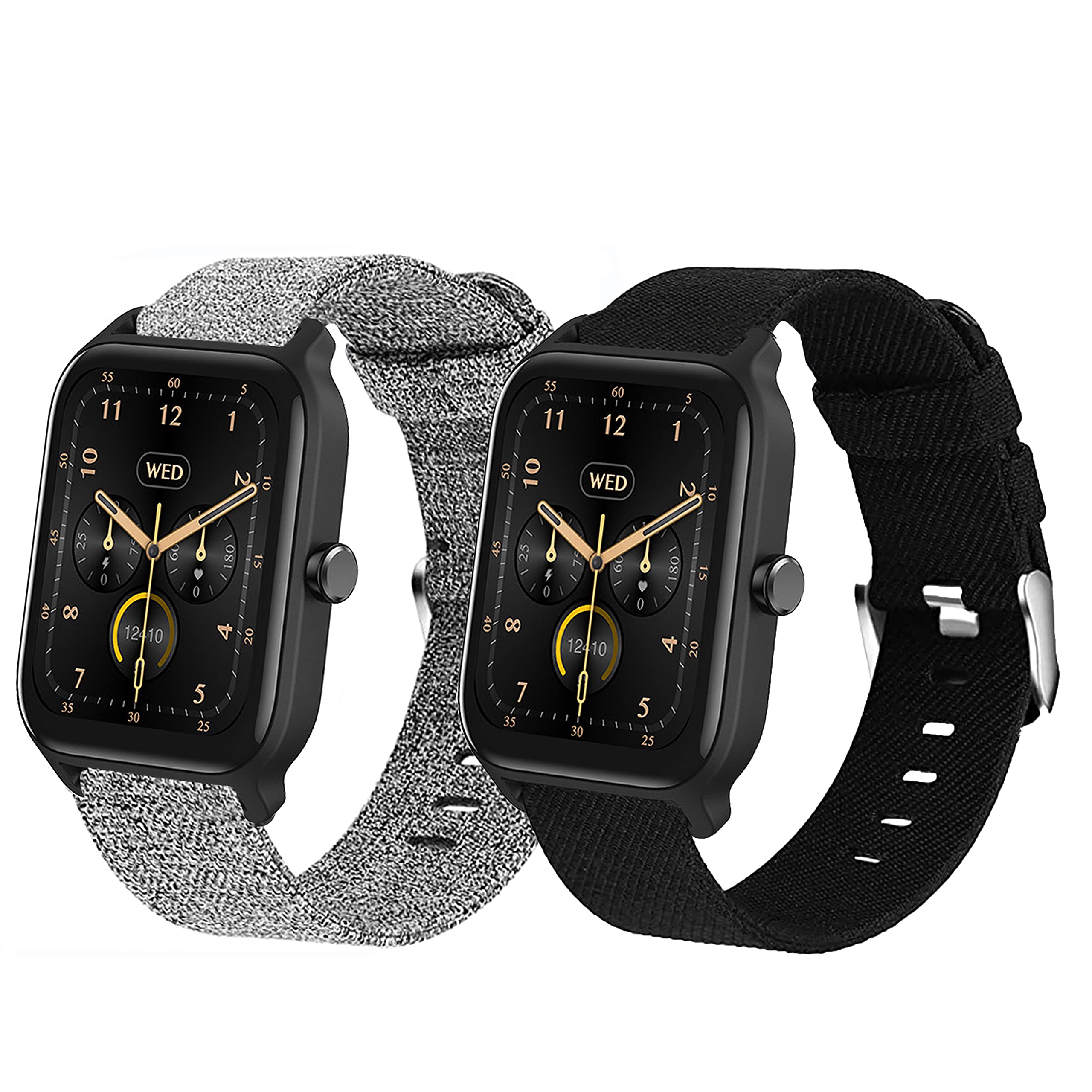 Compatible with TOOBUR Smart Watch Band Lamshaw Breathable Nylon Woven Fabric Replacement Accessory Strap Compatible for TOOBUR IDW13