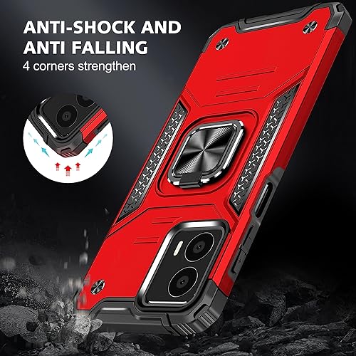 Miniatura 5 de YmhxcY Funda para Motorola Moto G 5G 2023 no para Moto G 5G versión 2022 con protector de pantalla HD, con soporte giratorio, funda antideslizante