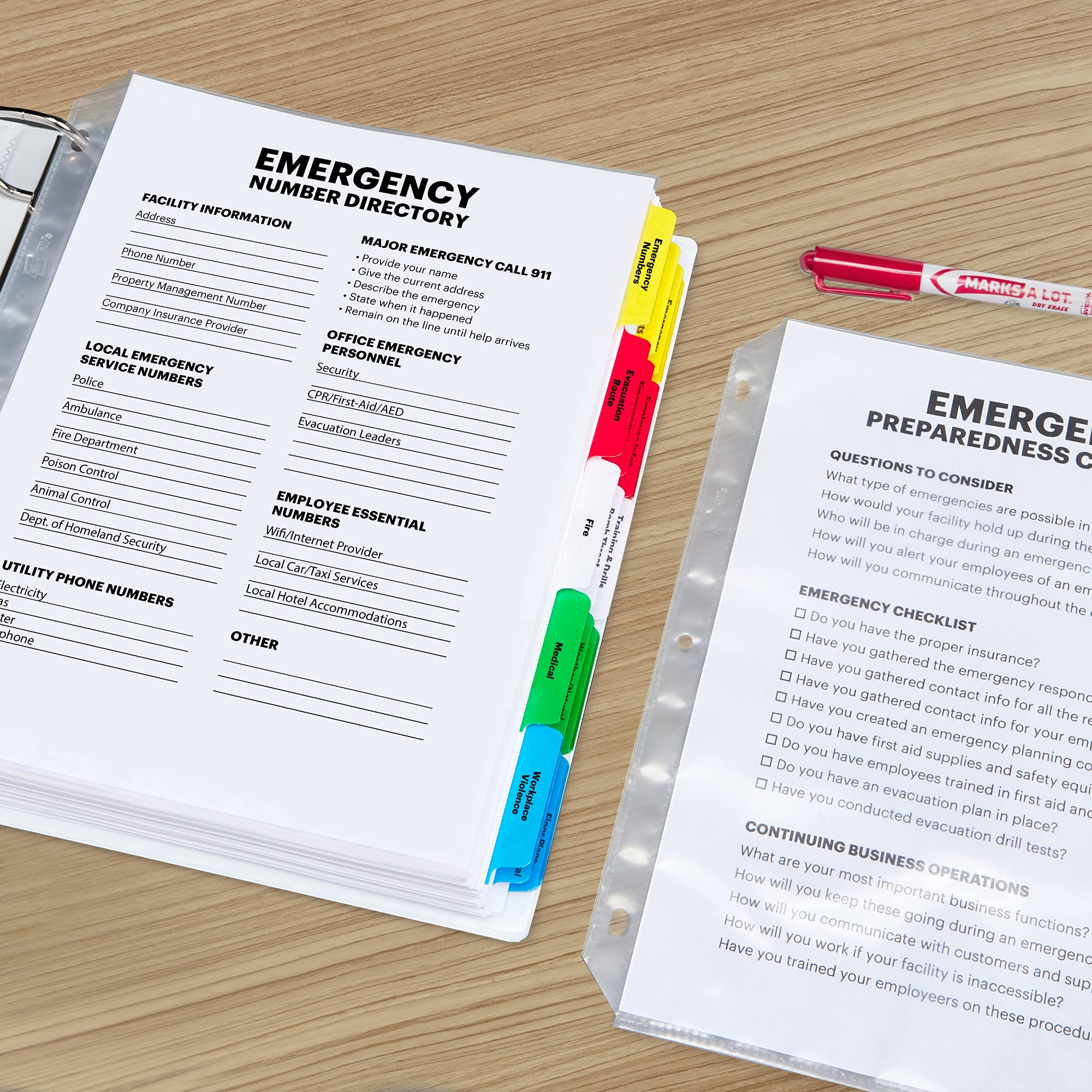 Avery Clear Heavyweight Sheet Protectors Non-Glare Easy Load 200 Document Protectors 74401 — view 8