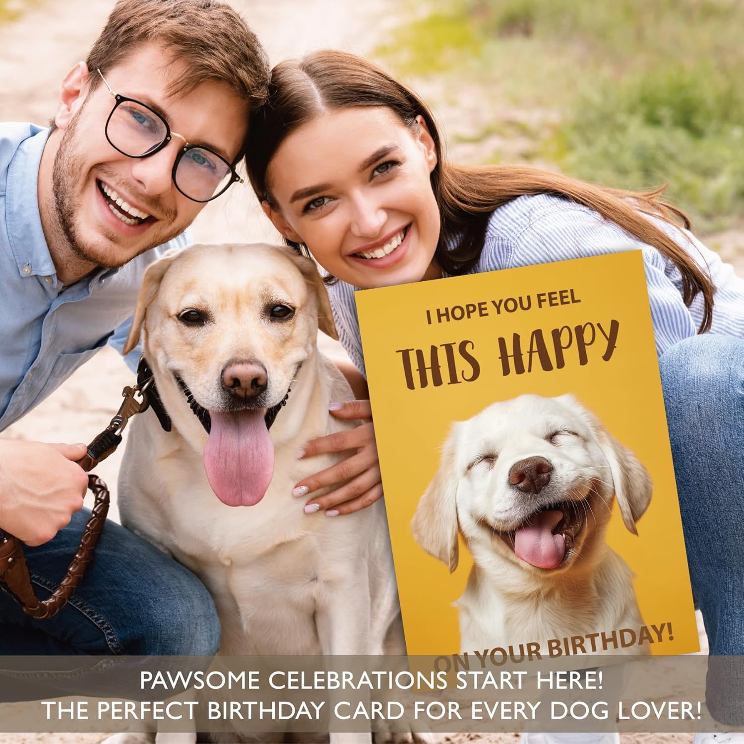 Gooji 5x7 Funny Happy Dog Birthday Card – Cute Puppy Design, Hilarious Greeting, Perfect for Dog Lovers, Men, Women, Husband, Wife - Image 5