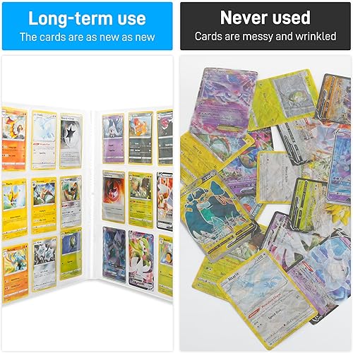 Miniatura 6 de FANPL Carpeta de tarjetas de 9 bolsillos para tarjetas intercambiables, carpeta de colección de tarjetas de juego para fanáticos del deporte,