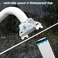 Vista 3 de Universal Wireless Bridge Bracket Mount, J Pole Mount Accessory for Outside TV Antenna, Pole and Wall-Mounted Mount for Outdoor AP Access Point