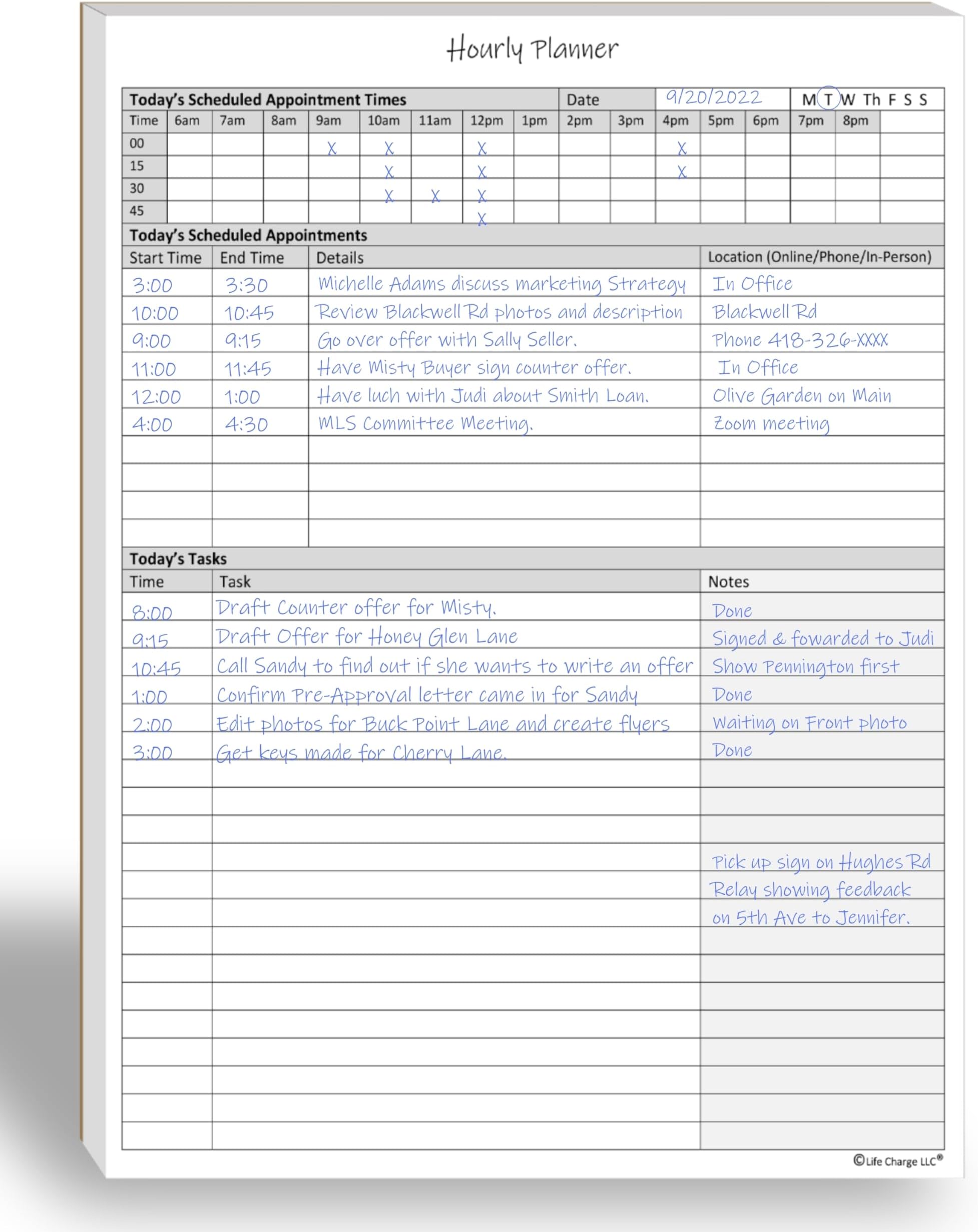 Amazon.com : BookFactory Work Schedule Book/Weekly Employee Hourly ...