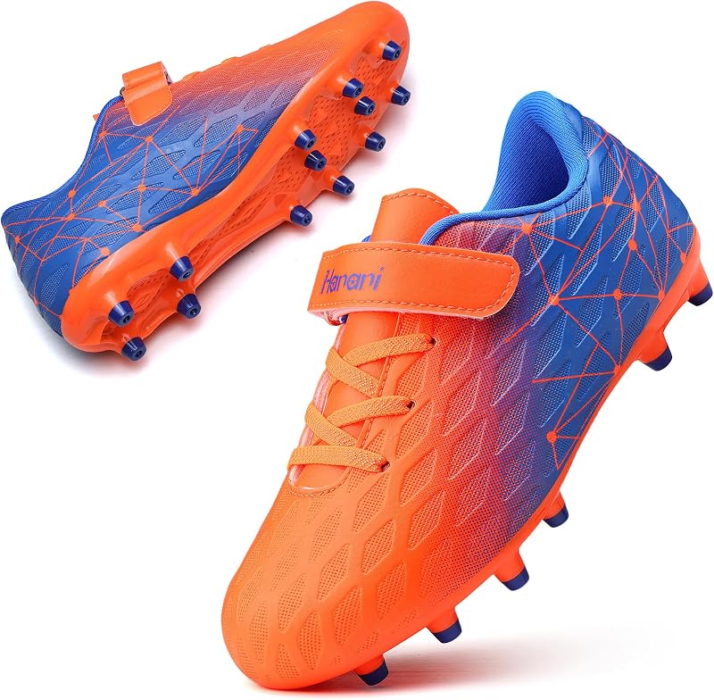 Hanani Zapatos de fútbol para niños Niñas FG/AG Fútbol Atletismo Zapatos deportivos Zapatos de entrenamiento Zapatos para correr Adolescentes Zapatos de fútbol para interiores y exteriores zapatillas para unisex