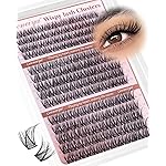 Medium Lash Clusters Short Wispy C Curl Eyelash Clusters 10-14MM Individual Eyelashes Natural Cluster Eyelash Extensions Natural Looking Cluster Lashes by Geeneiya (C Curl,10-12-14)