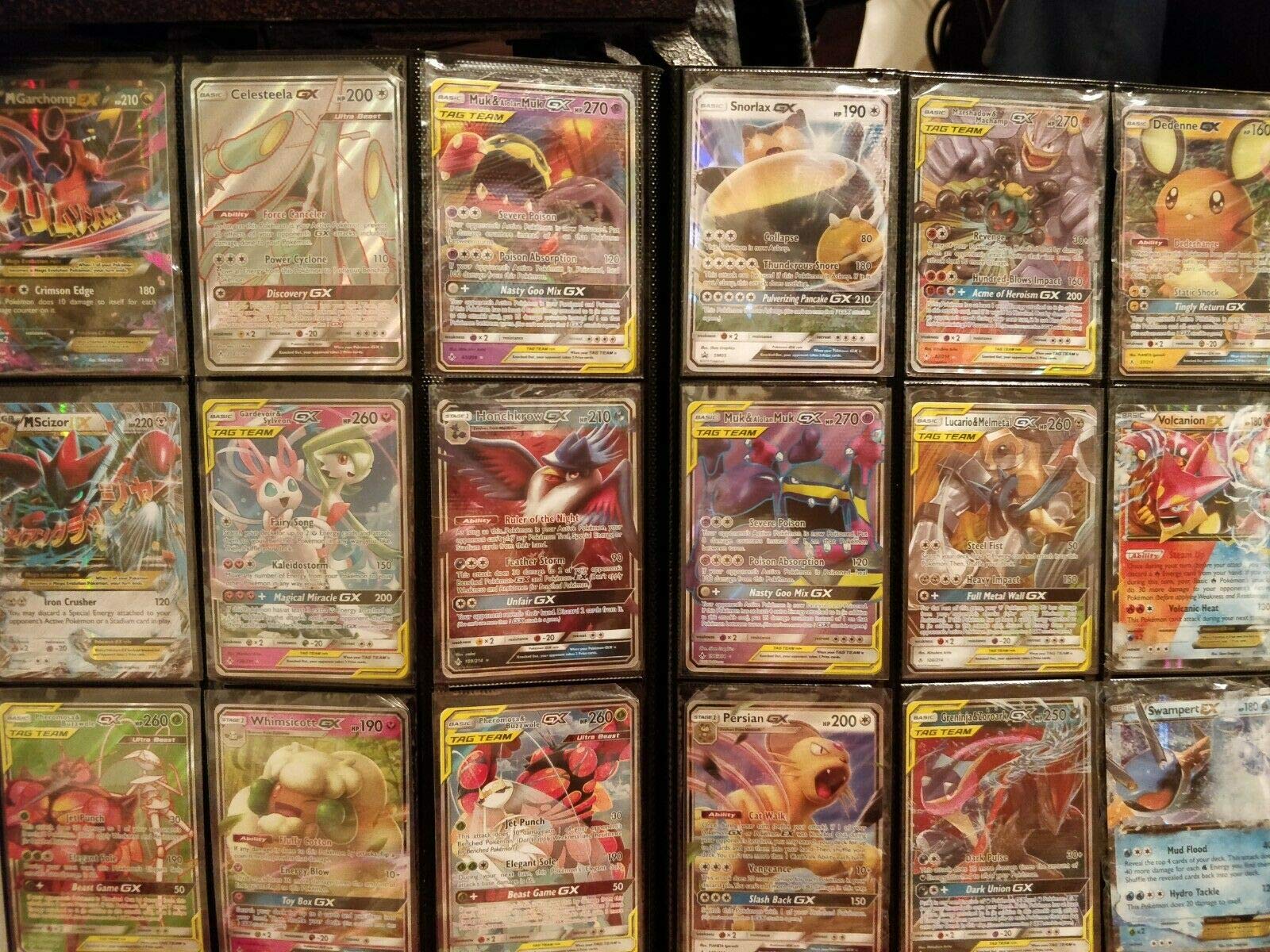 Amazon.com: Pokemon Cards gx ex Packs Rainbow Rare Holo foil lot Binder  Collection 50+ Cards : Everything Else