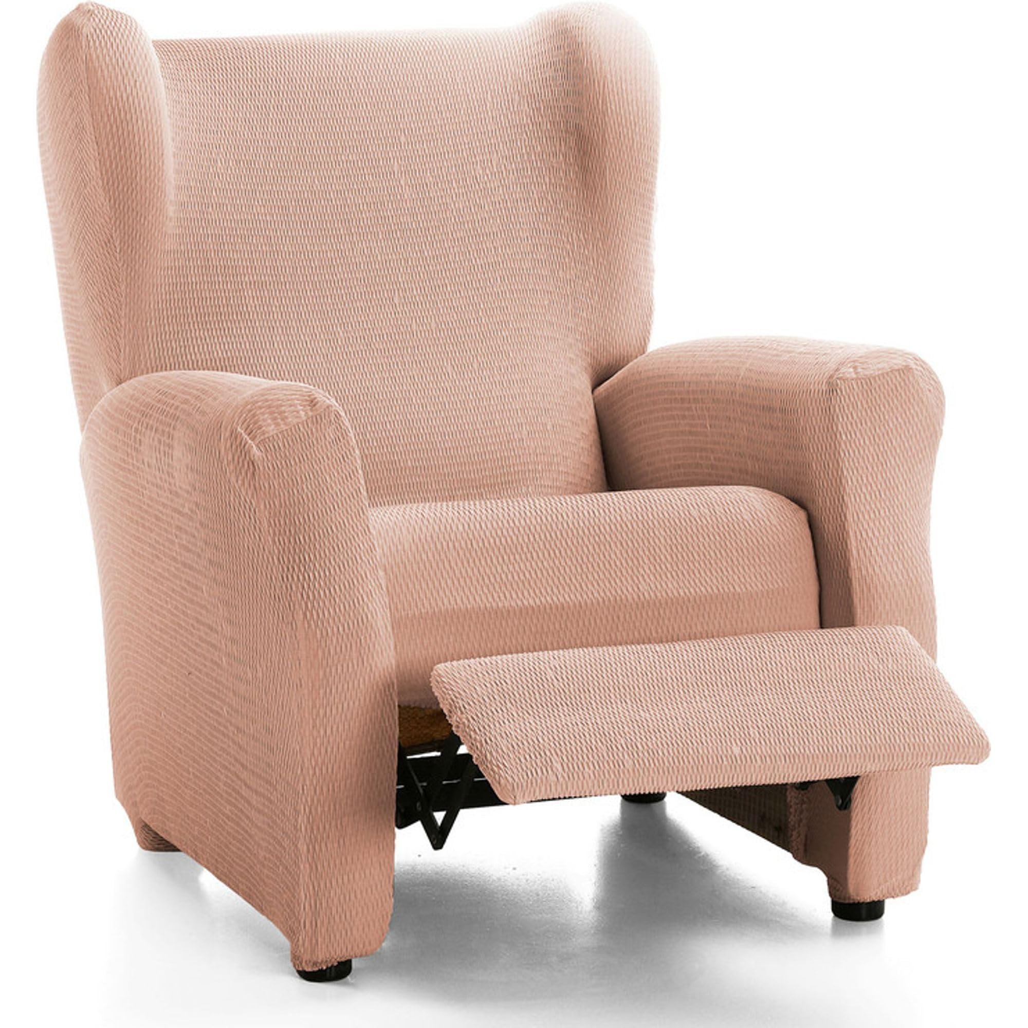 ECOMMERC3 Sofaüberwurf für Relaxsessel - Farbe Lachs - rutschfest und super verstellbar, 100% Made in Spain