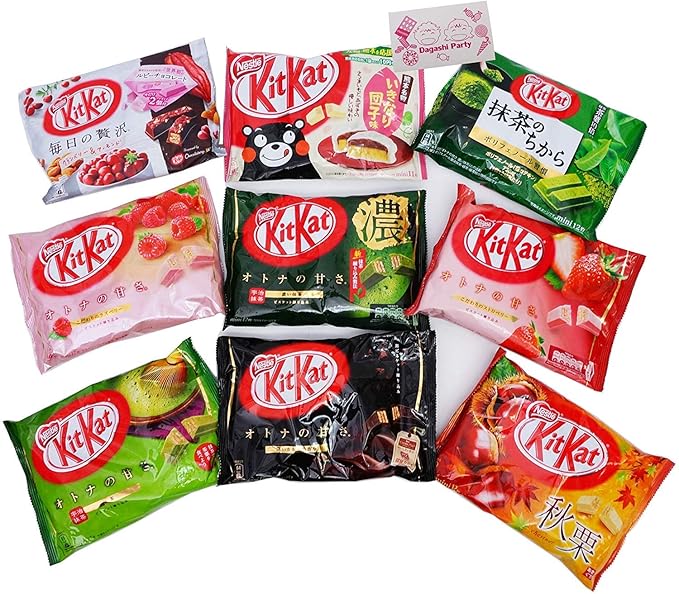Nestle Japan Kit Kat candy bars Comparison 6 Bags Random Set Variety Assortment 6 Bags Japanese chocolate Japan Import