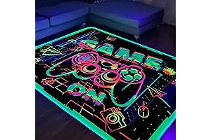 Illuminous Rug: Enhance Your Gaming Space with Cosmic Glow