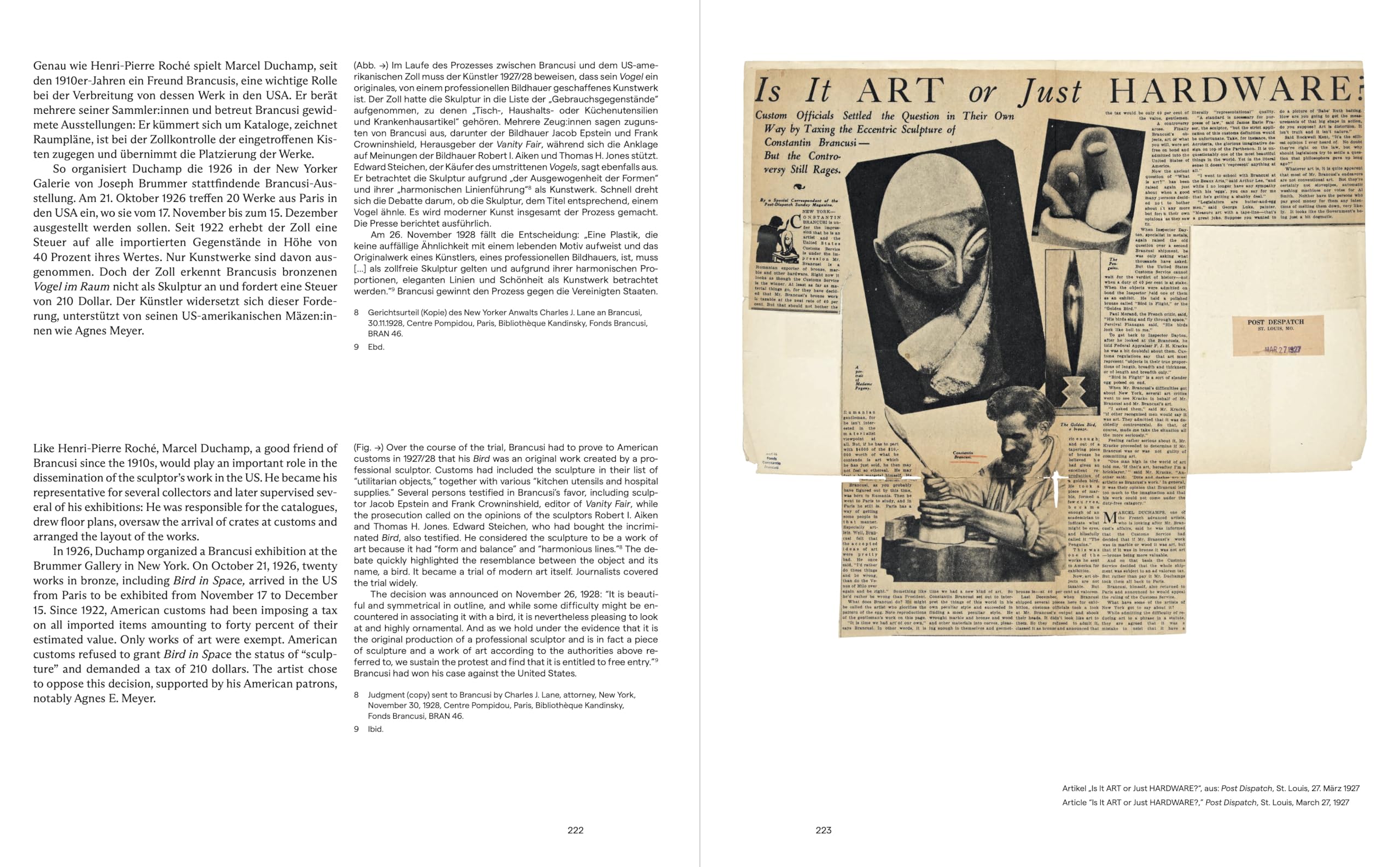 Constantin Brancusi /anglais