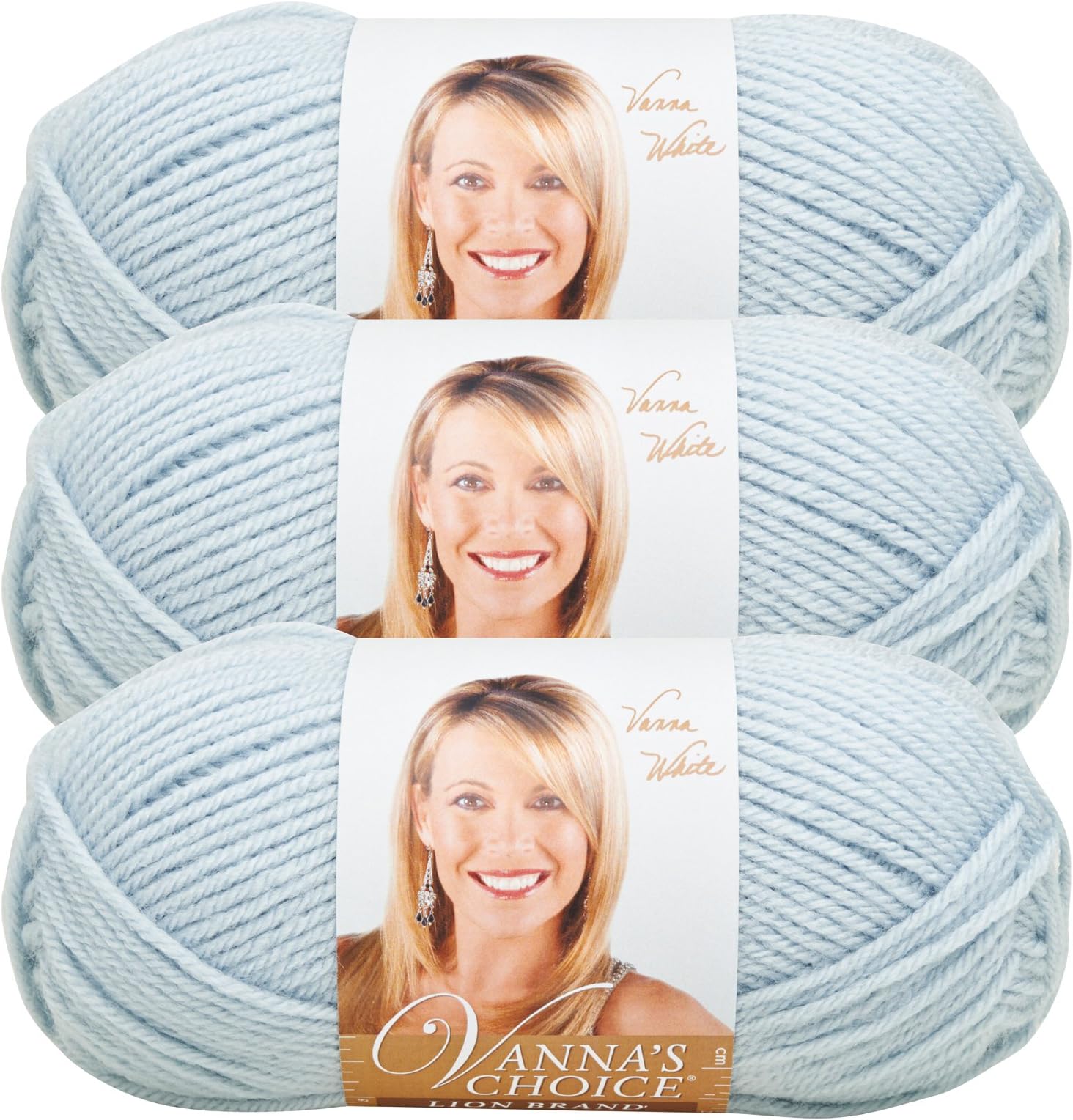 Lion Brand Vanna's Choice Yarn (3-Pack) Silver Blue 860-105