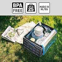 Vista 6 de Sunware - Caja plegable cuadrada con asa (32 litros), color negro antracita