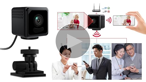 Amazon.co.jp: 小型カメラ WiFi 防犯カメラ 隠しカメラ 4K 画質