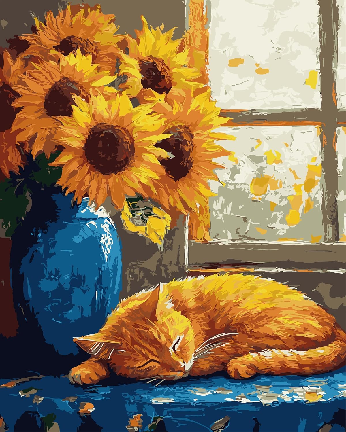 Amazon.com: SDYJQ Paint by Numbers Kit for Adults,Cat Adult Paint by ...