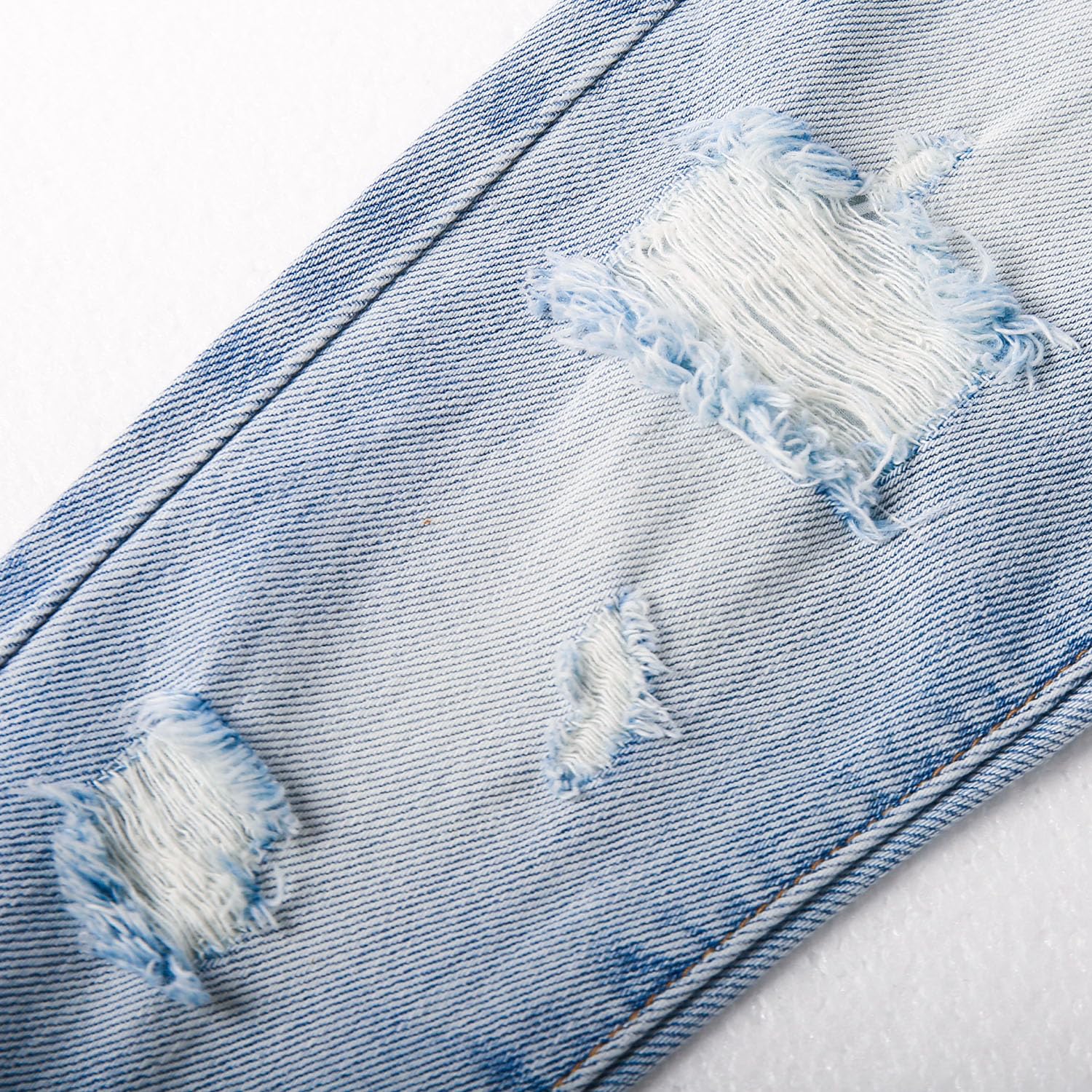 KIDSCOOL SPACE Jeans per Bambini e Bambine, Fascia Elastica all'Interno di Pantaloni in Denim di Moda Strappati
