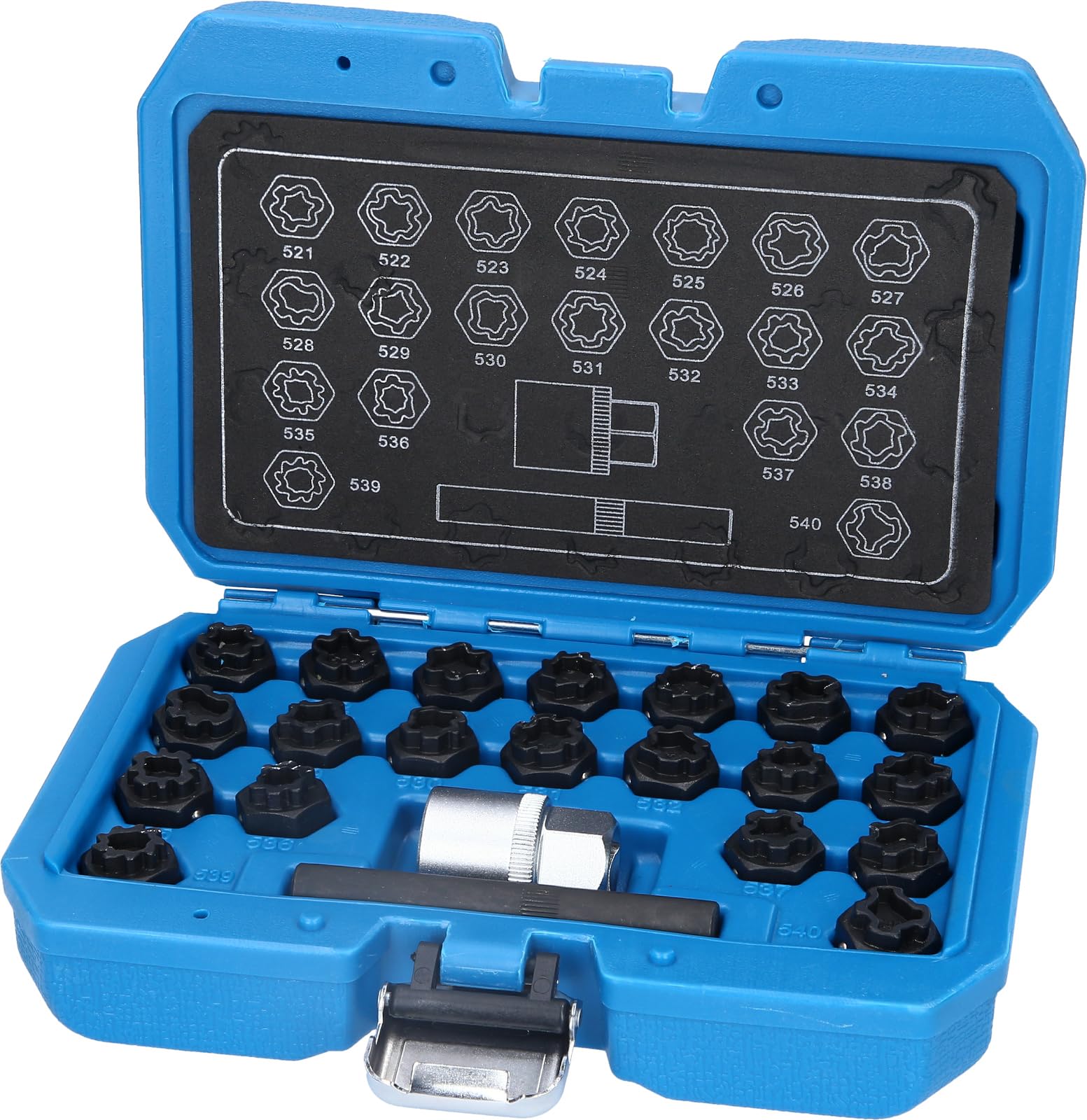 BRILLIANT TOOLS BT691390 Surtido de tornillos antirrobo para llantas para VW, 22 pzs [Powered by KS TOOLS]