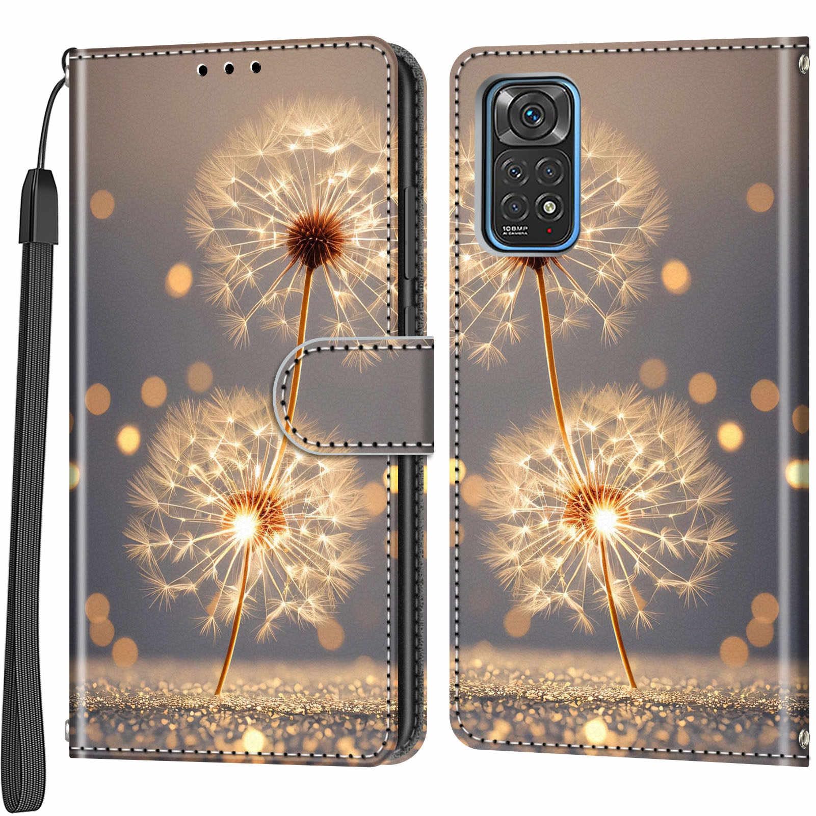 PHINIENLAND Cover per Xiaomi Redmi Note 11 / Note 11S Case PU Pelle Custodia [Kickstand] [Chiusura magnetica] [Slot per Schede], Portafoglio Flip Custodia per Redmi Note 11,Farfalla