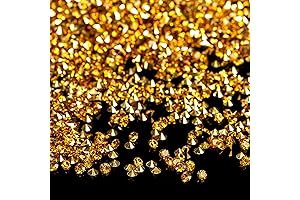 FUTUREPLUSX Acrylic Gold Table Scatters, 3mm Gold Diamond Rhinestones Crystals