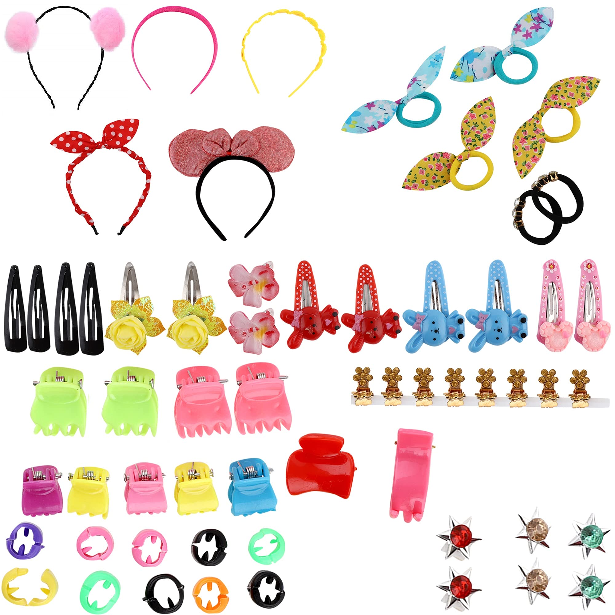 NAKAS Baby Hair Band; Mix Style Tic Tac; Hair Clips; Pin; Elastics Ponytail Holder Hair Accessories for Girls; 60 Pieces/Set (Multicolour) (B08HSGGR9F) Amazon Price History, Amazon Price Tracker