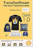 Vista 8 de TransOurDream Papel de transferencia de calor con purpurina 2.0 para impresora de inyección de tinta (20 hojas, 8.5 x 11 pulgadas), vinilo